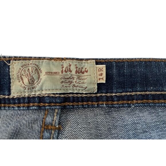 Vintage, Fat Face Bootcut 14 R, Sz 32 W, Women Blue Jeans, 90s - Picture 3 of 8